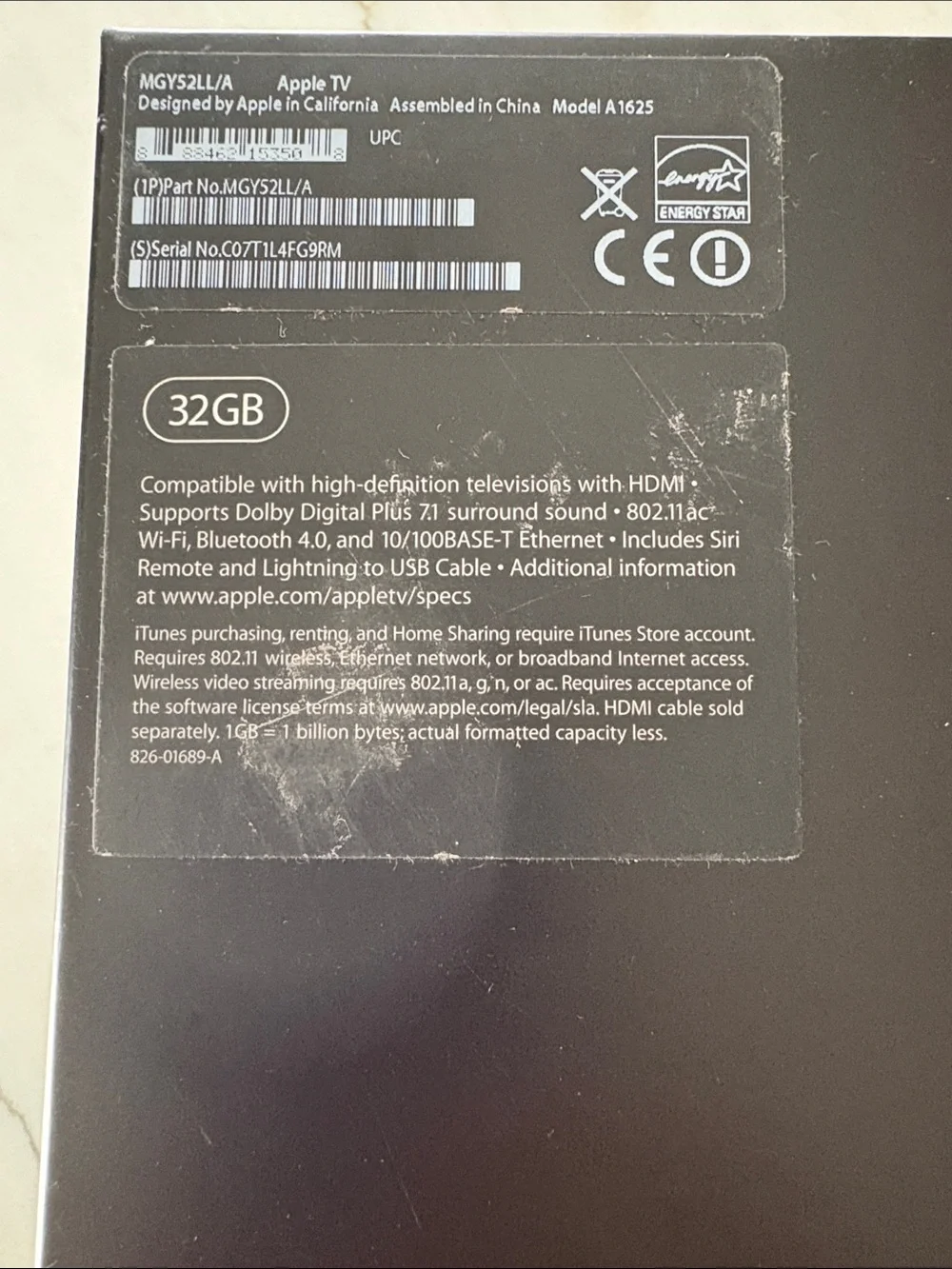 Apple Black Apple TV with Siri Remote